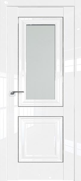 Дверь Профиль дорс 28L Белый люкс - со стеклом