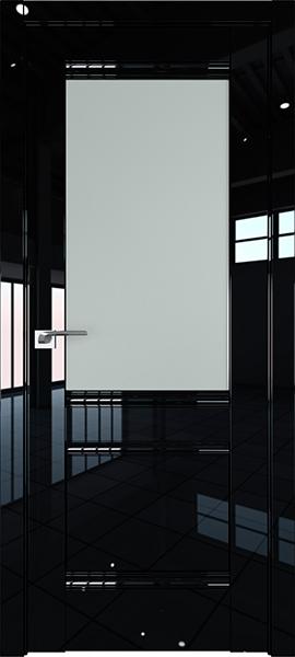 Дверь Профиль дорс 2L Черный люкс - со стеклом