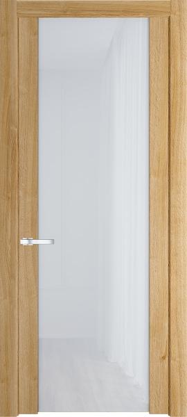 Остекленная дверь Профиль дорс 1.13N Дуб карамель в древесном покрытии