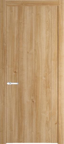 Глухая дверь Профиль дорс 1.1N Дуб карамель в древесном покрытии