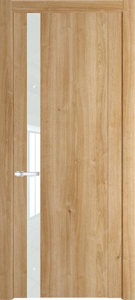 Остекленная дверь Профиль дорс 1.2N Дуб карамель в древесном покрытии