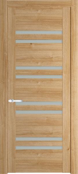 Остекленная дверь Профиль дорс 1.6N Дуб карамель в древесном покрытии