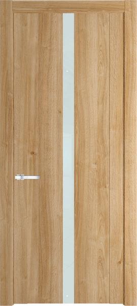 Остекленная дверь Профиль дорс 1.8N Дуб карамель в древесном покрытии
