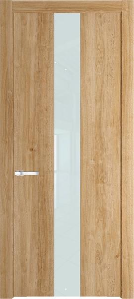 Остекленная дверь Профиль дорс 1.9N Дуб карамель в древесном покрытии