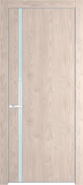 Остекленная дверь Профиль дорс 21NA Каштан светлый в древесном покрытии