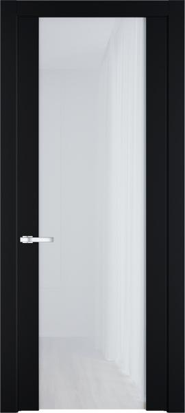 Остекленная дверь Профиль дорс 1.13P Блэк в эмалевом покрытии