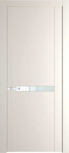 Дверь Профиль дорс 1.4P Перламутр белый - Со стеклом