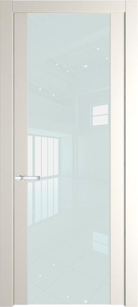 Дверь Профиль дорс 1.7P Перламутр белый - Со стеклом