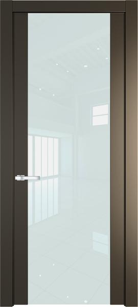 Дверь Профиль дорс 1.7P Перламутр бронза - Со стеклом