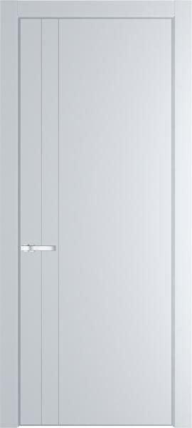 Глухая эмалевая дверь 12PA Вайт в алюминиевом профиле