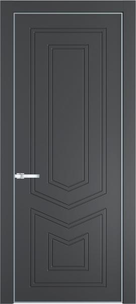 Глухая дверь Профиль дорс 29PA Графит в алюминиевом профиле