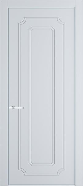 Глухая эмалевая дверь 30PA Вайт в алюминиевом профиле