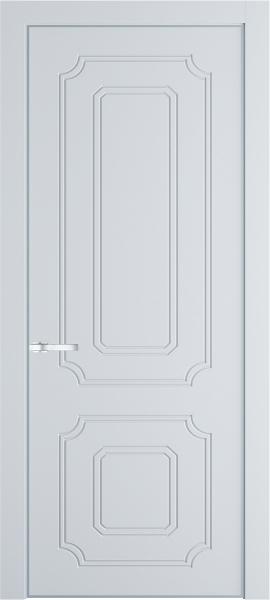 Глухая эмалевая дверь 31PA Вайт в алюминиевом профиле