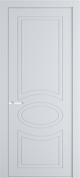 Глухая эмалевая дверь 36PA Вайт в алюминиевом профиле