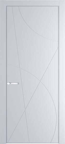 Глухая эмалевая дверь 4PA Вайт в алюминиевом профиле