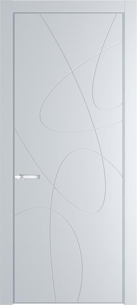 Глухая эмалевая дверь 6PA Вайт в алюминиевом профиле