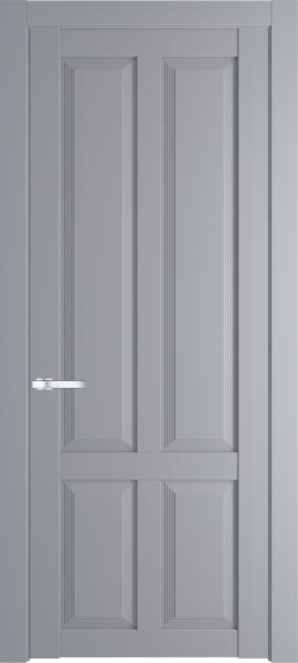Остекленная дверь Профиль дорс 2.8.1PD Смоки (Ral 870-02) в эмалевом покрытии