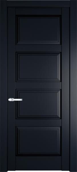 Остекленная дверь Профиль дорс 4.4.1PD Нэви блу в эмалевом покрытии