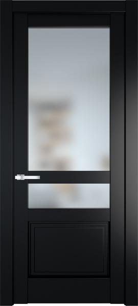 Остекленная дверь Профиль дорс 3.5.4PD Блэк в эмалевом покрытии