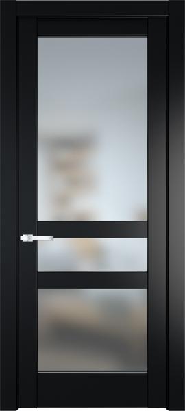 Остекленная дверь Профиль дорс 4.5.2PD Блэк в эмалевом покрытии