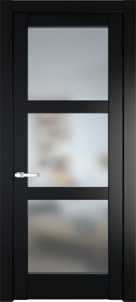 Остекленная дверь Профиль дорс 4.6.2PD Блэк в эмалевом покрытии