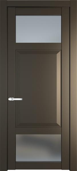 Остекленная дверь Профиль дорс 1.3.4PD Перламутр бронза в эмалевом покрытии
