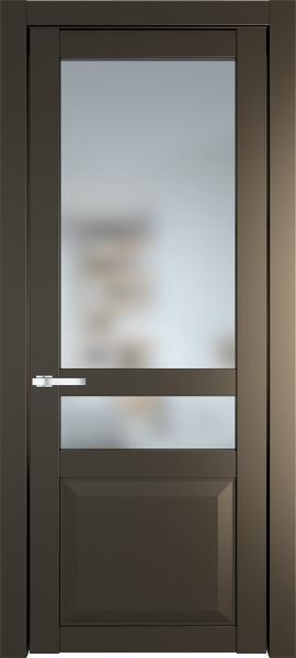 Остекленная дверь Профиль дорс 1.5.4PD Перламутр бронза в эмалевом покрытии