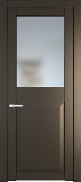 Остекленная дверь Профиль дорс 1.6.2PD Перламутр бронза в эмалевом покрытии
