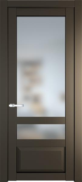 Остекленная дверь Профиль дорс 2.5.4PD Перламутр бронза в эмалевом покрытии