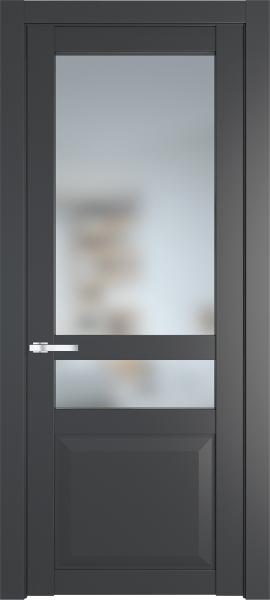 Остекленная дверь Профиль дорс 1.5.4PD Графит в эмалевом покрытии