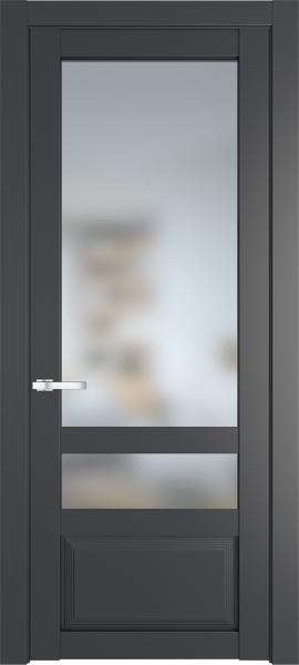 Остекленная дверь Профиль дорс 2.5.4PD Графит в эмалевом покрытии