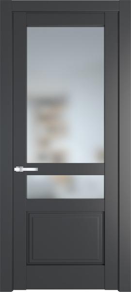 Остекленная дверь Профиль дорс 3.5.4PD Графит в эмалевом покрытии