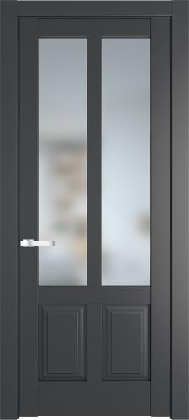 Остекленная дверь Профиль дорс 4.8.2PD Графит в эмалевом покрытии