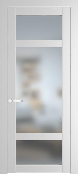 Остекленная дверь Профиль дорс 2.3.2PD Крем вайт в эмалевом покрытии
