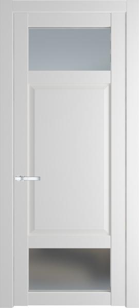 Остекленная дверь Профиль дорс 2.3.4PD Крем вайт в эмалевом покрытии