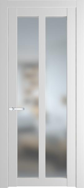 Остекленная дверь Профиль дорс 2.7.2PD Крем вайт в эмалевом покрытии