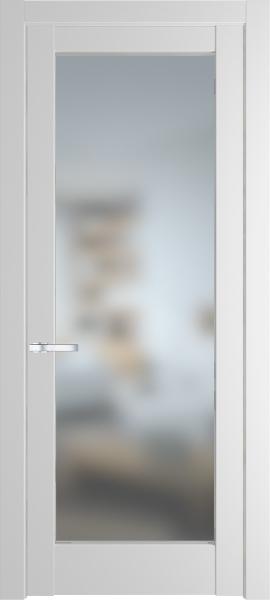 Остекленная дверь Профиль дорс 3.1.2PD Крем вайт в эмалевом покрытии