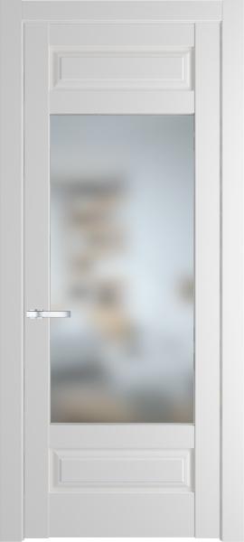 Остекленная дверь Профиль дорс 4.3.3PD Крем вайт в эмалевом покрытии