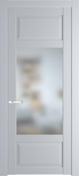 Остекленная дверь Профиль дорс 2.3.3PD Лайт грей в эмалевом покрытии