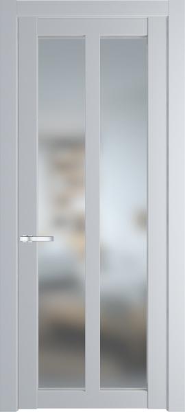Остекленная дверь Профиль дорс 2.7.2PD Лайт грей в эмалевом покрытии