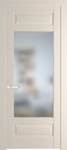 Остекленная дверь Профиль дорс 4.3.3PD Кремовая магнолия в эмалевом покрытии