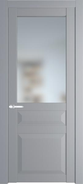Остекленная дверь Профиль дорс 1.5.3PD Смоки (Ral 870-02) в эмалевом покрытии