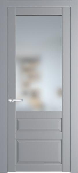 Остекленная дверь Профиль дорс 2.5.3PD Смоки (Ral 870-02) в эмалевом покрытии