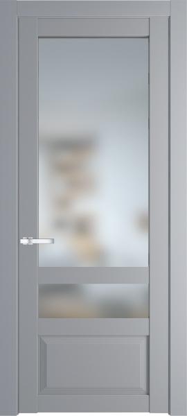 Остекленная дверь Профиль дорс 2.5.4PD Смоки (Ral 870-02) в эмалевом покрытии