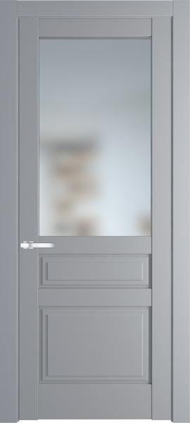 Остекленная дверь Профиль дорс 3.5.3PD Смоки (Ral 870-02) в эмалевом покрытии
