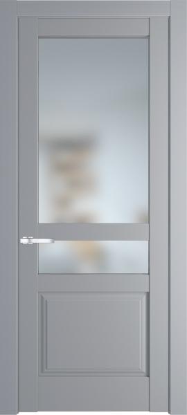 Остекленная дверь Профиль дорс 4.5.4PD Смоки (Ral 870-02) в эмалевом покрытии