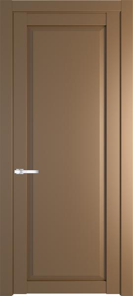 Глухая дверь Профиль дорс 2.1.1PD Перламутр золото в эмалевом покрытии