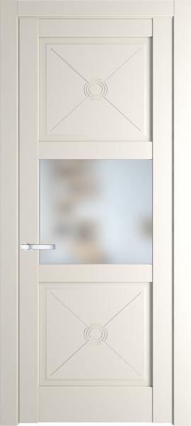 Дверь Профиль дорс 1.4.2PM Перламутр белый - со стеклом