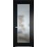 Остекленная дверь Профиль дорс 1.1.2PM Блэк в эмалевом покрытии