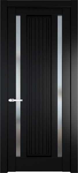 Остекленная дверь Профиль дорс 3.5.1PM Блэк в эмалевом покрытии
